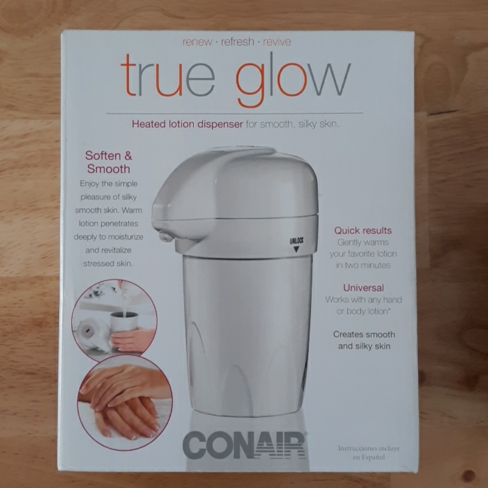 Conain True Glow heated lotion dispenser